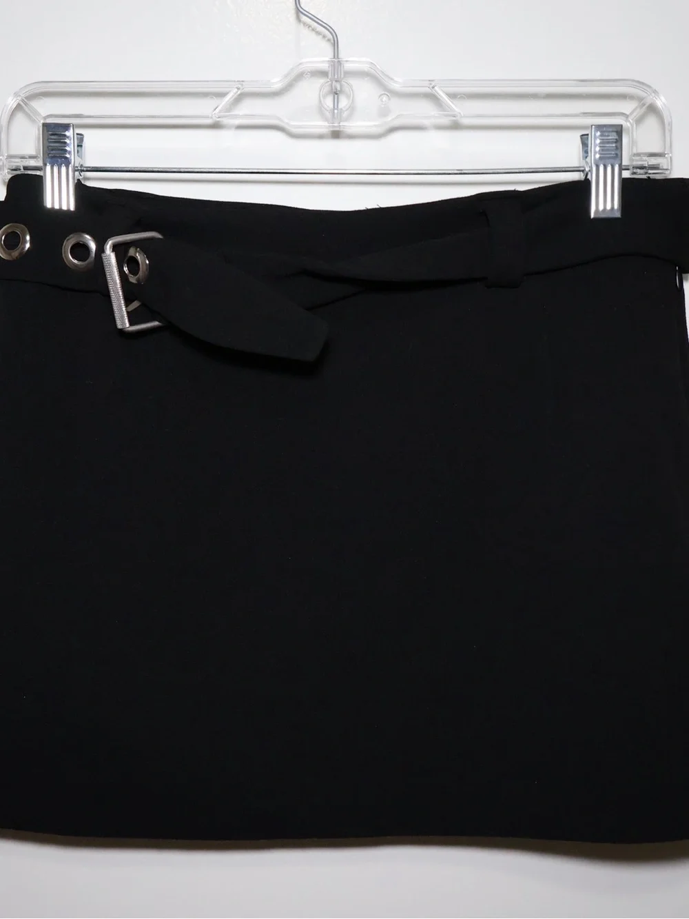 Princess Polly Black Grommet Belted Mini Skirt